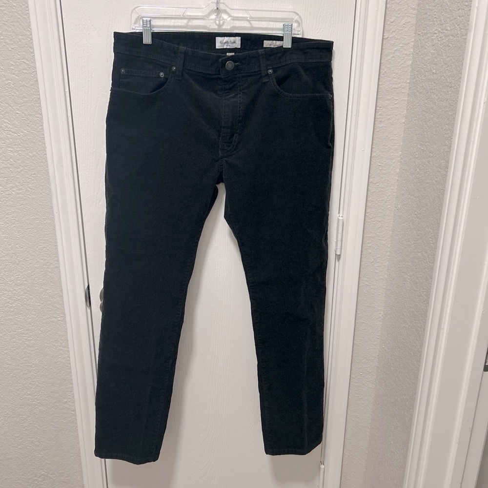 Goodfellow black slim fit corduroy pants men’s size 36w/30L